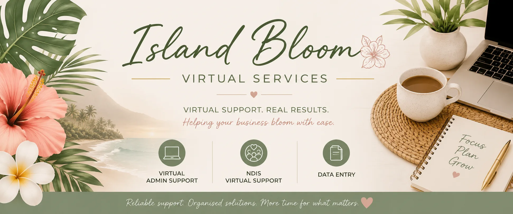 Island Bloom Virtual Services banner